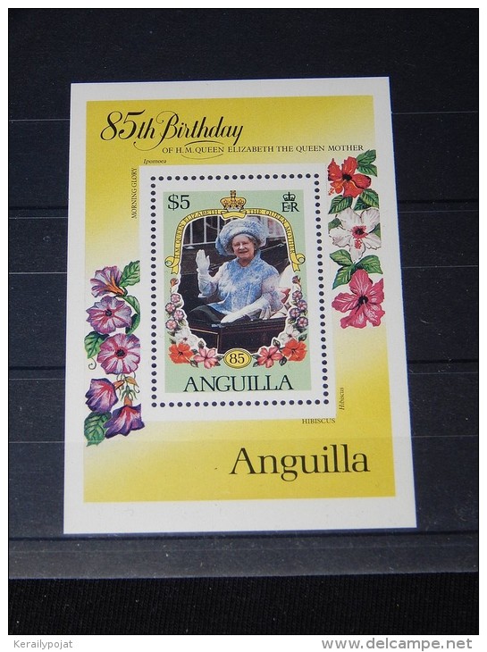 Anguilla - 1985 Queen Mother Block MNH__(TH-2479) - Anguilla (1968-...)