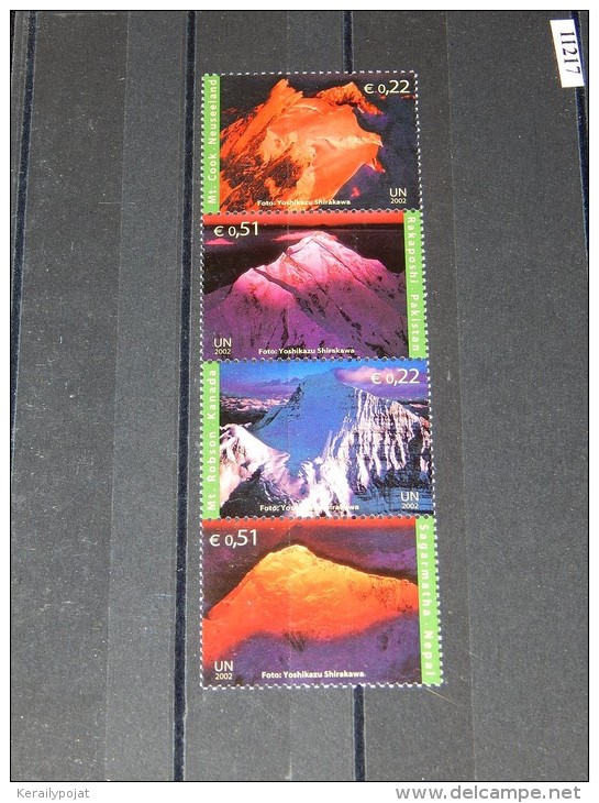 Austria (UN Vienna) - 2002 Year Of Mountains Strip MNH__(TH-11217) - Ungebraucht