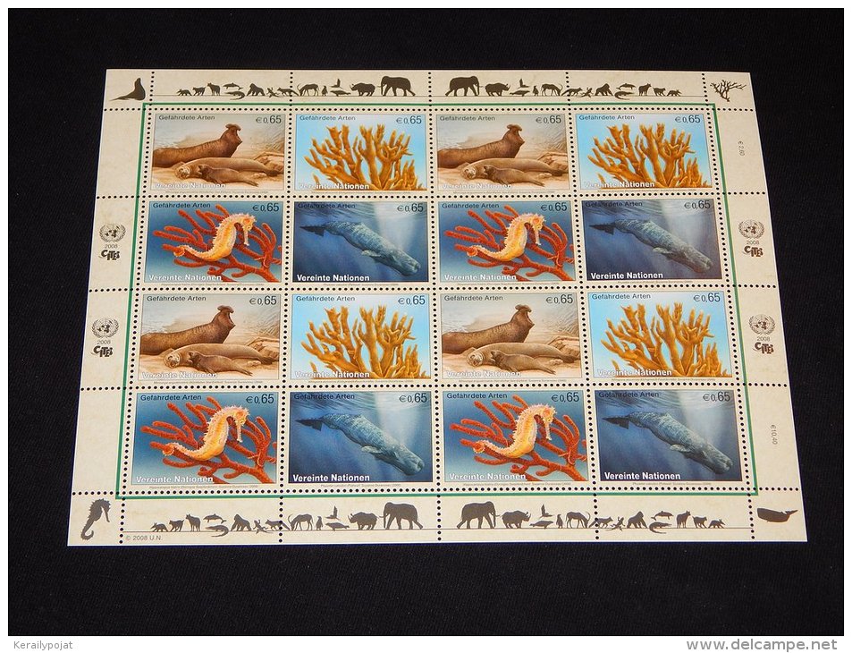 Austria (UN Vienna) - 2008 Marine Life Sheet MNH__(FIL-10805) - Ungebraucht