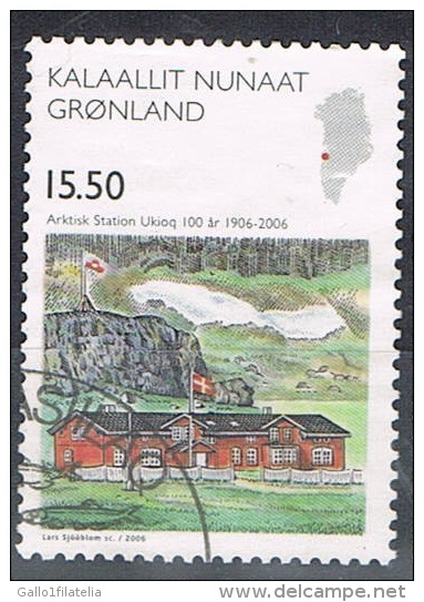 2004 - GROENLANDIA / GREENLAND - UKIOQ STAZIONE ARTICA - USATO / USED. - Stazioni Scientifiche E Stazioni Artici Alla Deriva