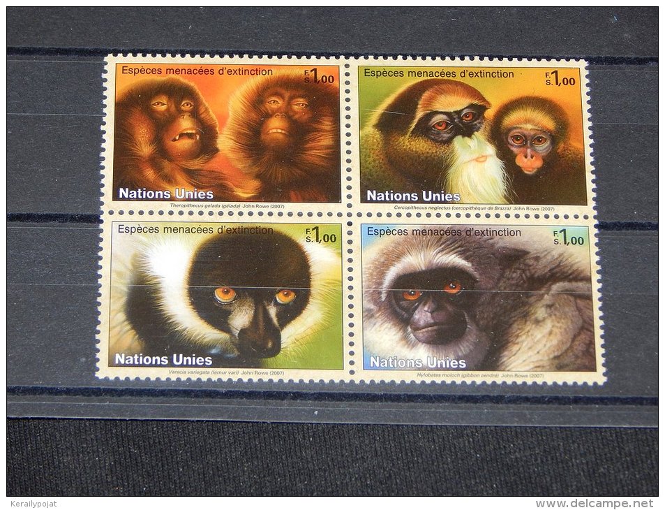 Switzerland (UN Geneva) - 2007 Primates MNH__(TH-13912) - Unused Stamps