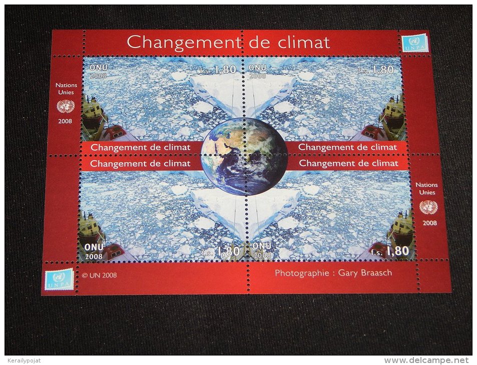 Switzerland (UN Geneva) - 2008 Climate Change Block (2) MNH__(TH-14327) - Blocs-feuillets