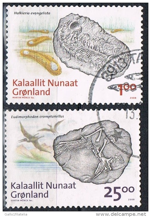 2008 - GROENLANDIA / GREENLAND - FOSSILI PREISTORICI / PREHISTORIC FOSSILS - USATO / USED. - Preistoria