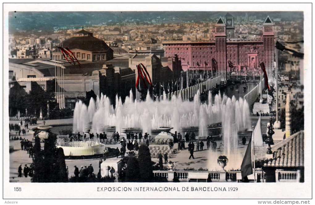 BARCELONA 1930 - EXPO INT 1929, 25 C Frankierung, Karte Gel.nach Crikveniza - Barcelona