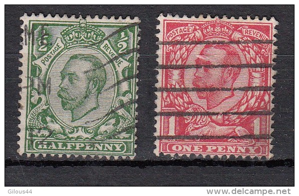 Georges V N°129 & N°130 - Used Stamps