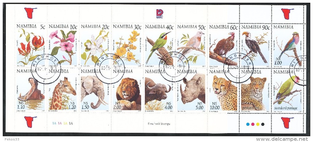 Afrika -   Namibia   Mi.Nr.   876 - 893    -  Gestempelt - Namibia (1990- ...)