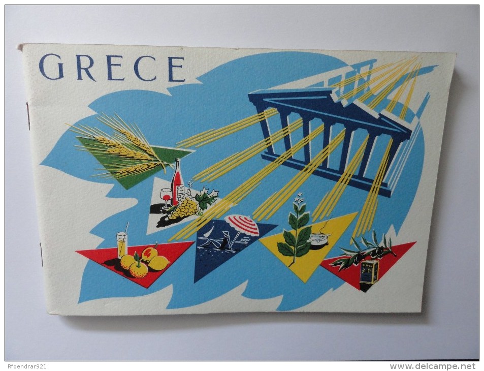 GRECE.Livret Ministère Du Commerce Athènes,1956 (V.14 Clichés) - Géographie