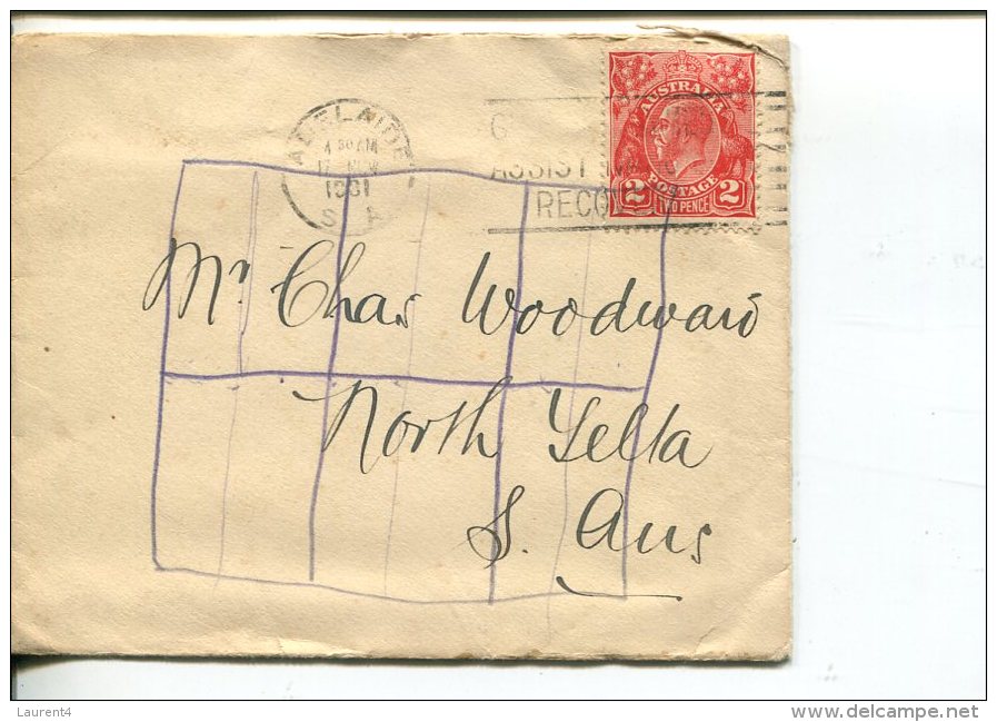 (111) Australia Used Cover Posted In 1930´s - Posted From SA - Briefe U. Dokumente