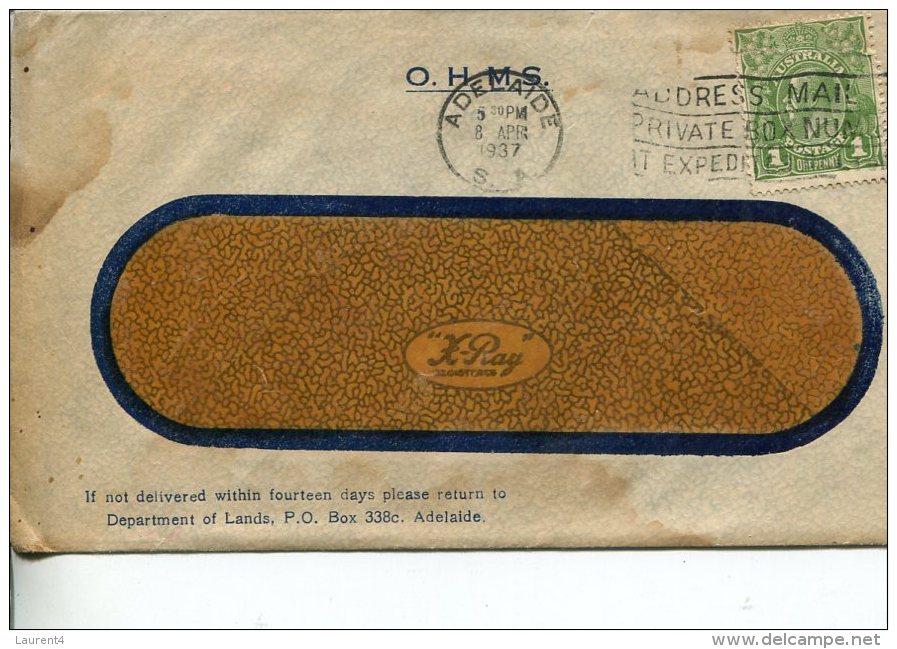 (111) Australia Used Cover Posted In 1930´s - Posted From SA - OHMS - Lettres & Documents