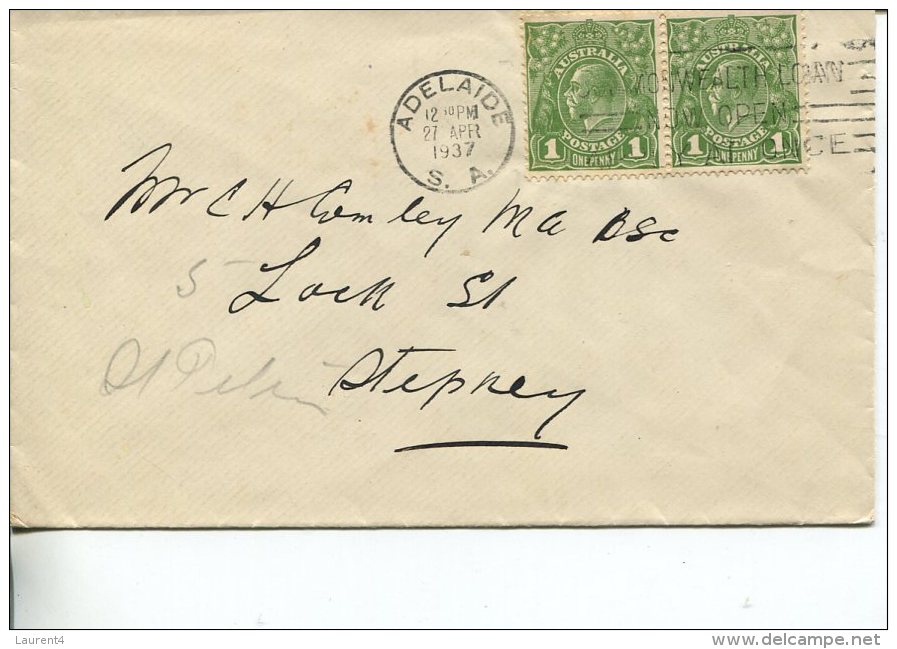 (111) Australia Used Cover Posted In 1930´s - Posted From SA (Commonwealth Loans Slogan) - Lettres & Documents