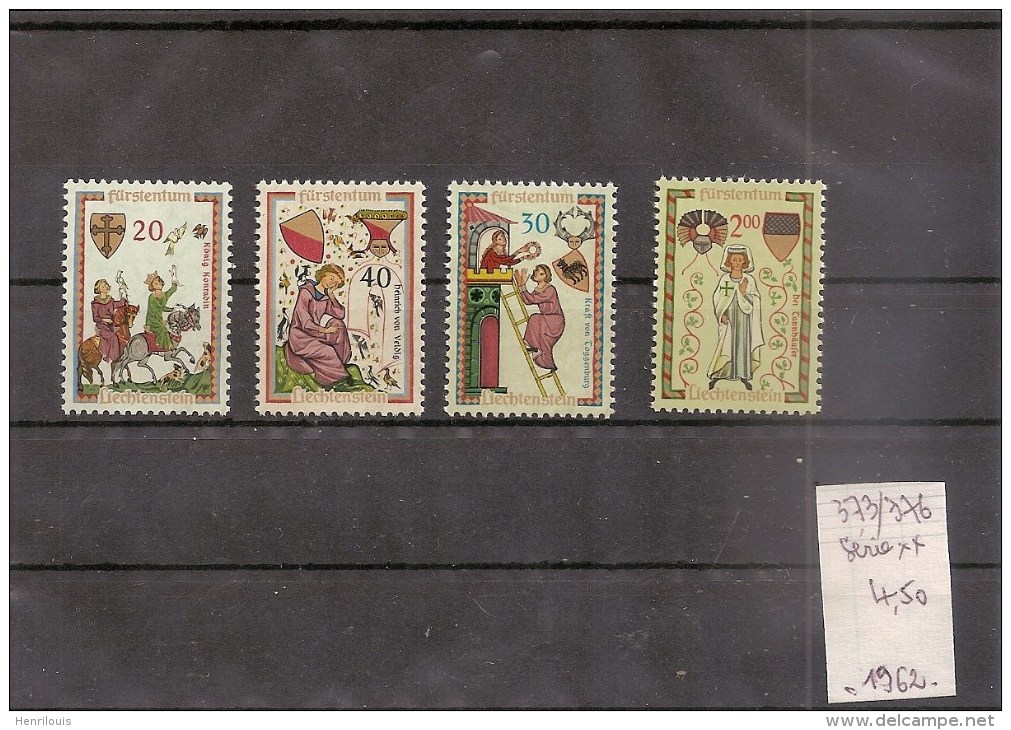 LIECHTENSTEIN  Série De Timbres Neufs** De 1962   ( Ref 209A ) - Service