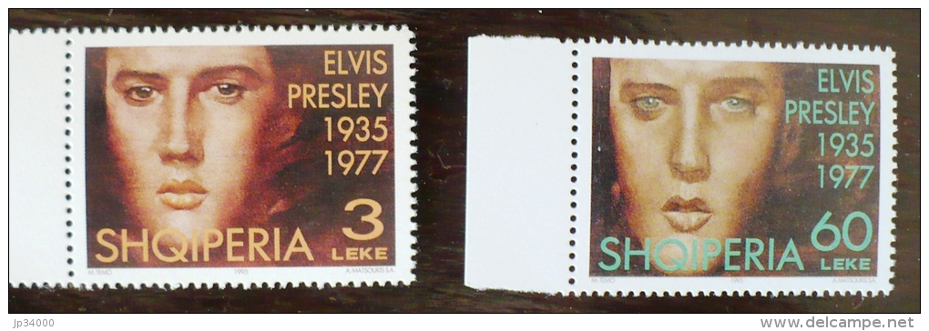 ALBANIE ELVIS PRESLEY, Musique, 2 Valeurs Emises  En 1995. Neuf Sans Charniere MNH - Elvis Presley