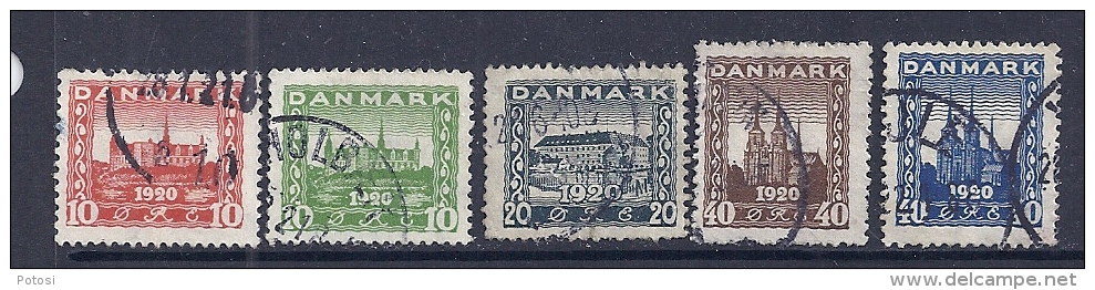 Danemark YT 122 à 126 (série Complète) Oblitérés. - Used Stamps