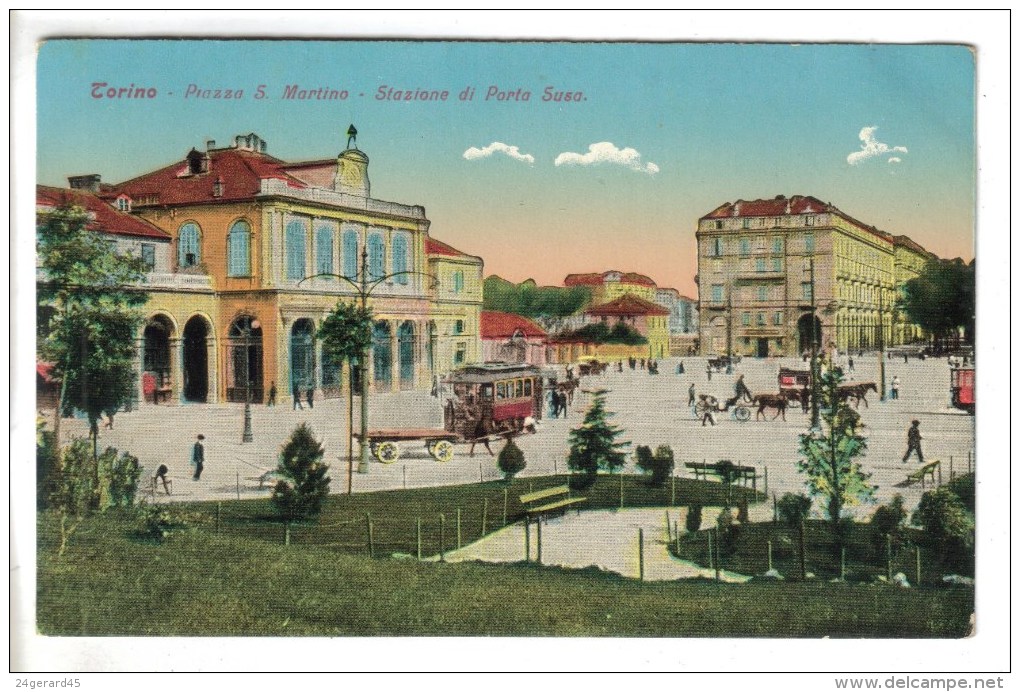 CPA TORINO (Italie-Piemonte) - Plazza S. Martino Stazione Di Porte Susa - Transport