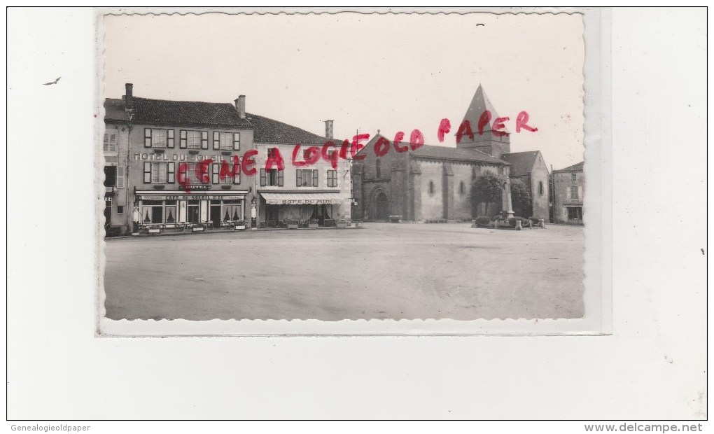 87 - BUSSIERE  POITEVINE - PLACE ADRIEN GIRETTE - HOTEL DU SOLEIL D' OR - CAFE DU MIDI - Bussiere Poitevine