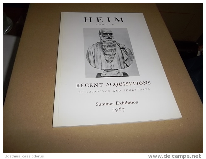 HEIM London "Recent Acquisitions In Paintings And Sculptures" Summer Exhibition 1967 - Beaux-Arts