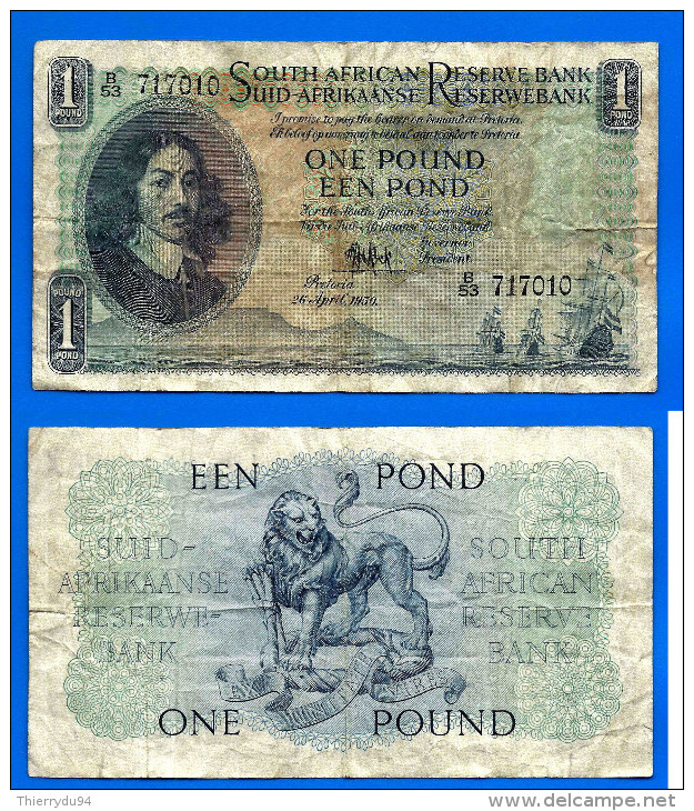 Afrique Du Sud 1 Pound 26 Avril 1950 Rand Animal Bateau Lion Boat Pounds South Africa Skrill Paypal OK - Südafrika