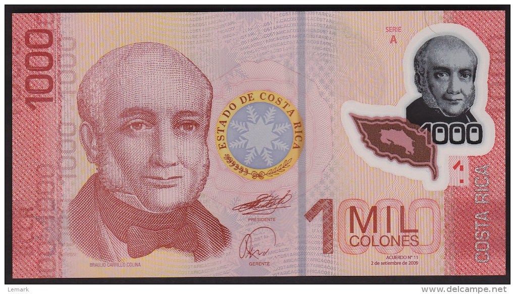 Costa Rica 1000 Colones 2009 P274 UNC - Costa Rica