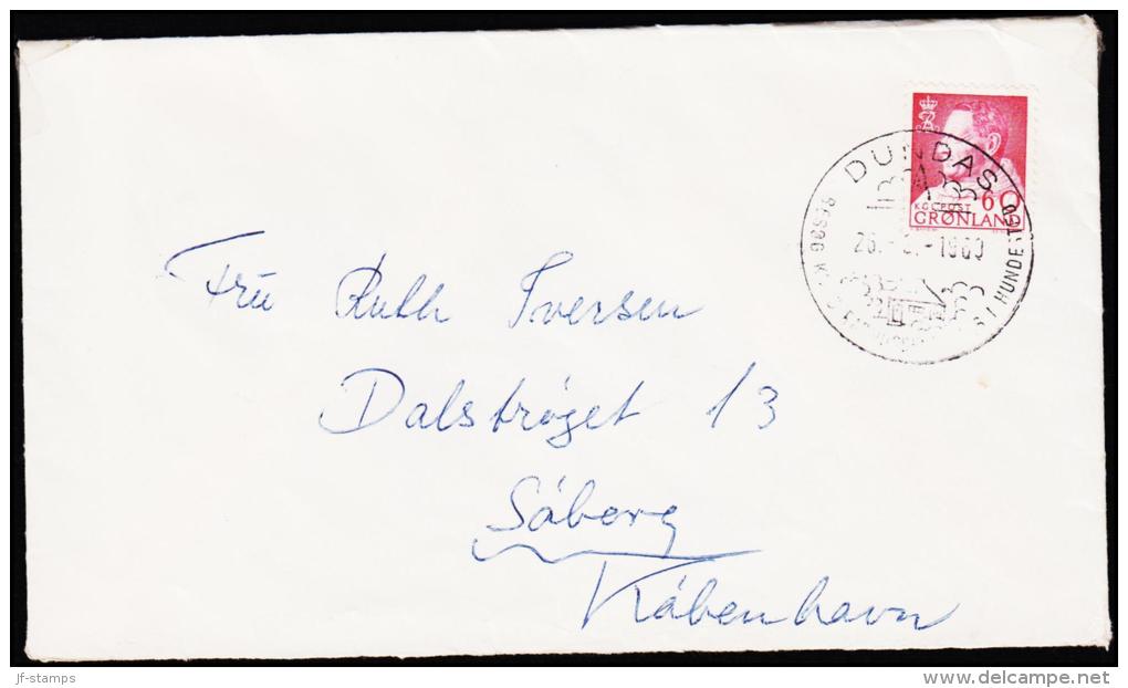 1968. Fr. IX In Anorak. 60 Øre Redlillac DUNDAS BESØG KNUD RASMUSSENS HUS 26.3.1969. (Michel: 69) - JF175608 - Used Stamps