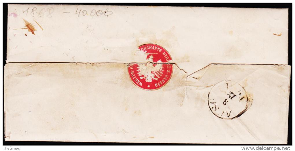 1868. DANZIG 2 12 68. Violetter Stempel.  (Michel: ) - JF175542 - Lettres & Documents