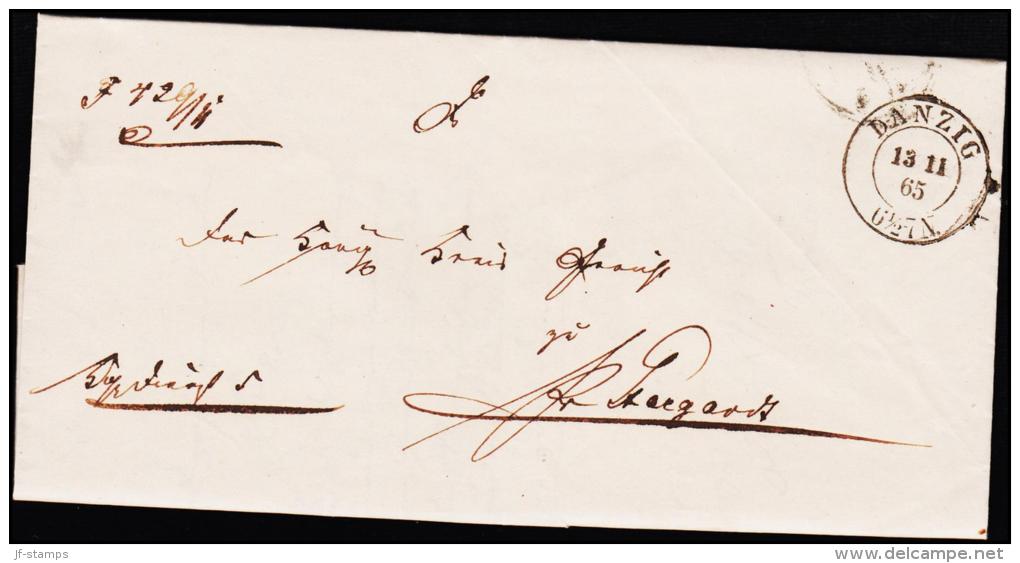 1865. DANZIG 13 11 65  (Michel: ) - JF175541 - Lettres & Documents