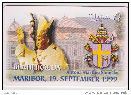 POPE - SLOVENIA - 100UNITS - PAPA - JOHN PAUL II. - ANTON MARTIN SLOMSEK - VERY RARE! - Personaggi