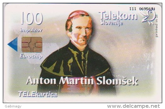 POPE - SLOVENIA - 100UNITS - PAPA - JOHN PAUL II. - ANTON MARTIN SLOMSEK - VERY RARE! - Personaggi