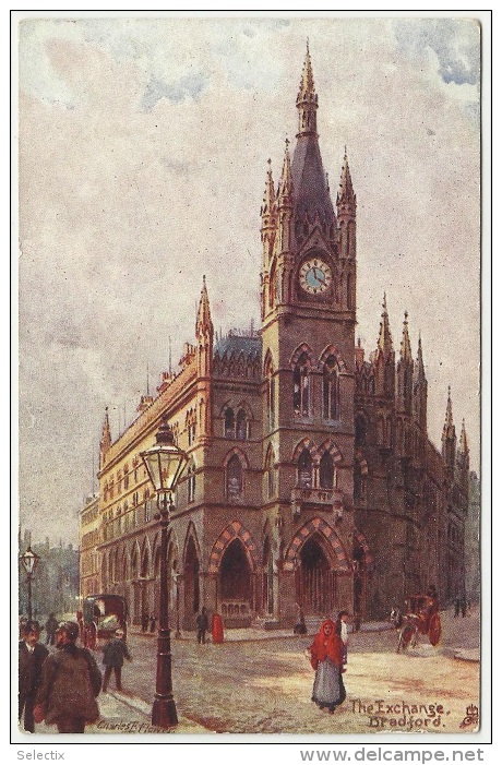 Britain 1909 Bradford - The Exchange - Tuck´s Postcard - Bradford
