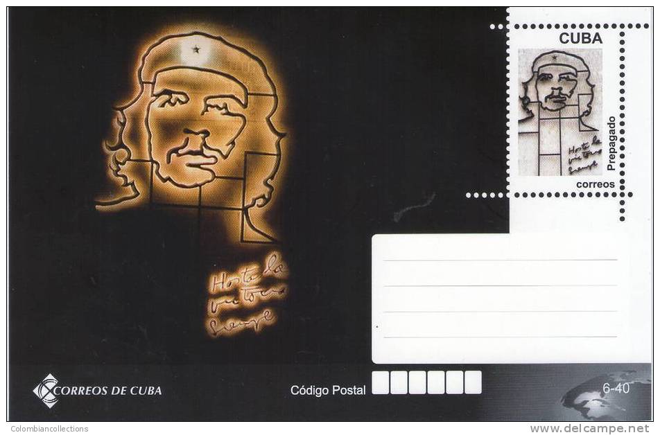 Lote TP26, Cuba, 2011, Che Guevara, Hasta La Victoria Siempre, Entero Postal, Postal Stationery. - Cartes-maximum