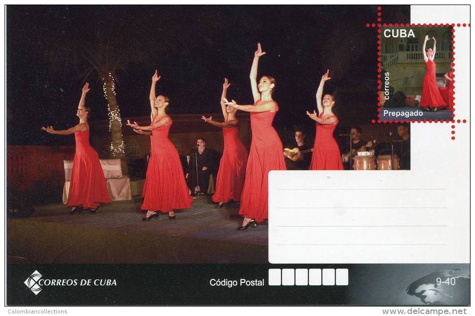 Lote TP28,  Cuba, 2011, Entero Postal, Postal Stationary, Danza, Dance, Music - Cartes-maximum