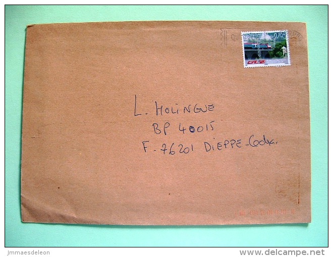 Luxembourg 2006 Cover To France - Train Bridge - Cartas & Documentos