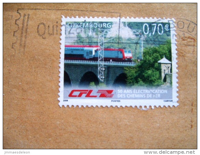 Luxembourg 2006 Cover To France - Train Bridge - Cartas & Documentos