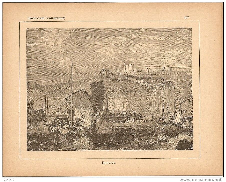 DOUVRES ( Angleterre ) - Gravure - History