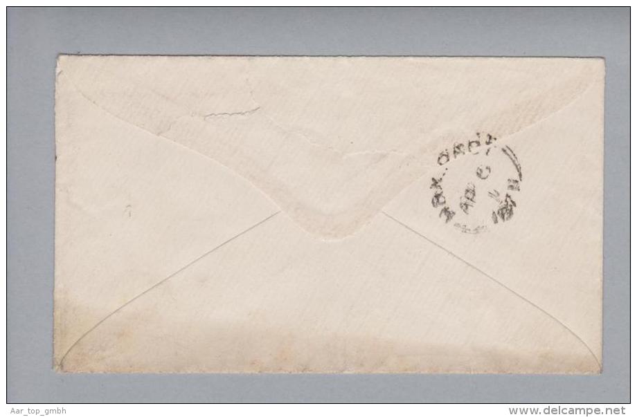 Algerien 1872-04-01 Brief Nach Dublin Irland Frankiert Mit Mi# 40a, 41 III - 1871-1875 Ceres