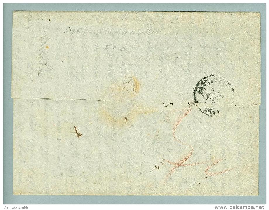 Ägypten Syra Griechische Post Nach Alexandria 1855-01-13 - Préphilatélie