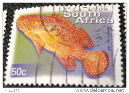 South Africa 2000 Cephalopholis Miniatus Fish 50c - Used - Usados