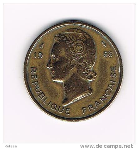 *** FRENCH WEST AFRICA  25 FRANCS  1956 - Centrafricaine (République)