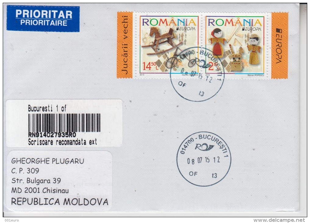 EUROPA CEPT : 3 Circulated Covers - Envoi Enregistre! Registered Shipping! - Collections