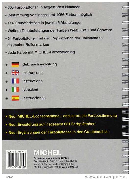 MICHEL Farbenführer Motivation neu 98€ Profi-Tips and stamps collect informations catalogue color guide of Germany