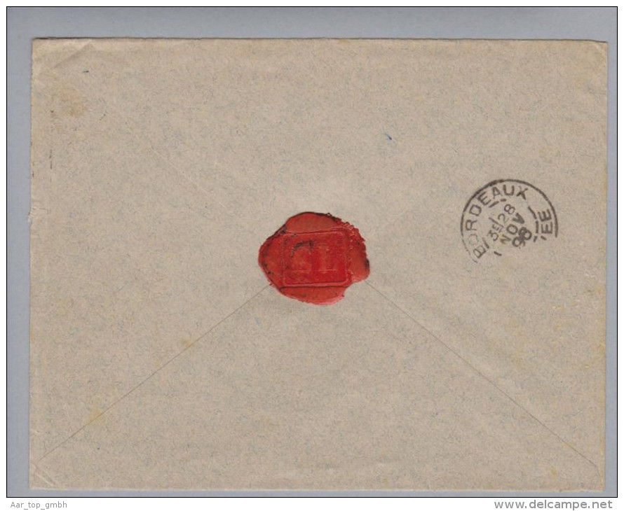 Madagaskar 1896-11-04 Brief Nach Bordeaux Mit Mi#32 + 31 3x - Briefe U. Dokumente