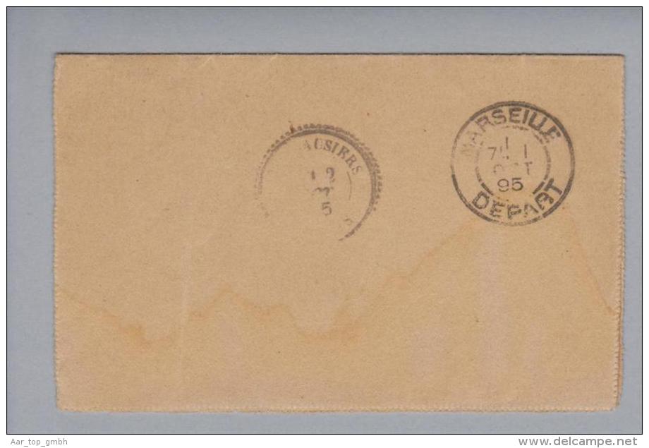 Madagascar 1895-09-11 Armee-Ganzsache Nach Jausiers - Briefe U. Dokumente