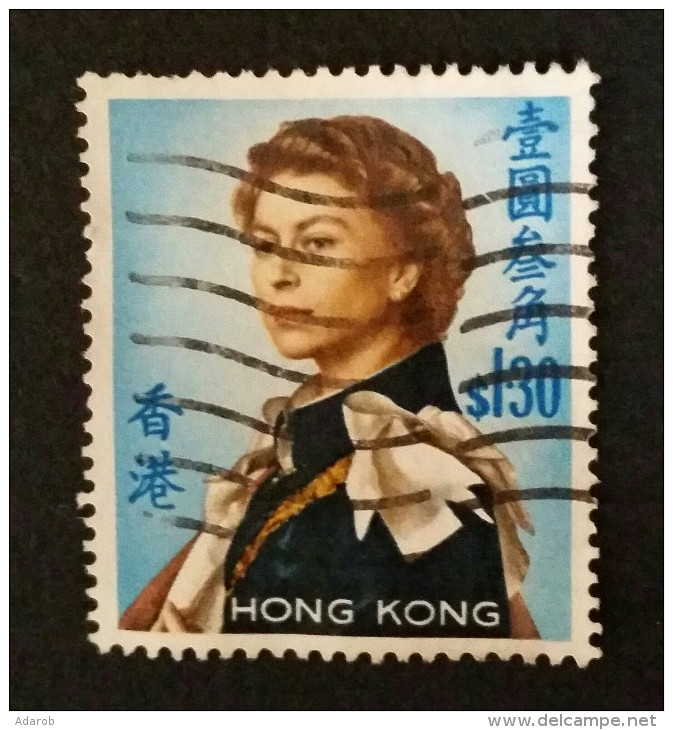 TIMBRE Chine N° 204 De 1962 - 1,30 S ELISABETH II - HONG KONG - Oblitérés