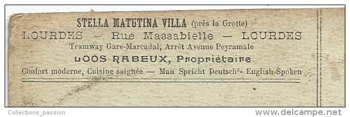 Cp , Commerce , 65 , LOURDES , Stelle Matutina Villa , Confort Moderne , Cuisine Soignée , écrite 1923 , 2 Scans - Restaurants