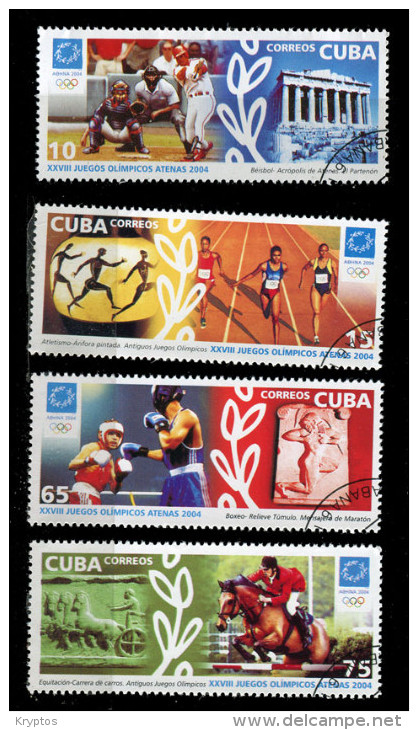 Cuba 2004. OL - Complete Set Of 4 Stamps - Usados