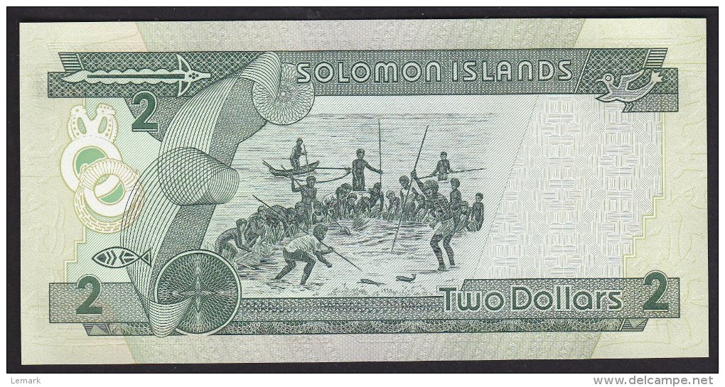 Solomon Islands 2 Dollar 1997 P18 UNC - Solomon Islands