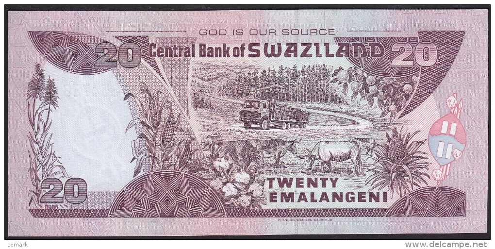 Swaziland 20 Emalangeni 2004 P30b UNC - Swaziland