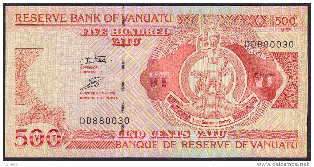 Vanuatu 500 Vatu 2006? P5c UNC (Nice Number DD880030) - Vanuatu