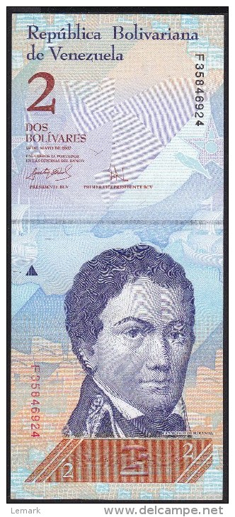 Venezuela 2 Bolivares 2007 P88a UNC - Venezuela