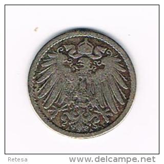 *** DEUTSCHES REICH  5 PFENNIG 1891 A - 5 Pfennig