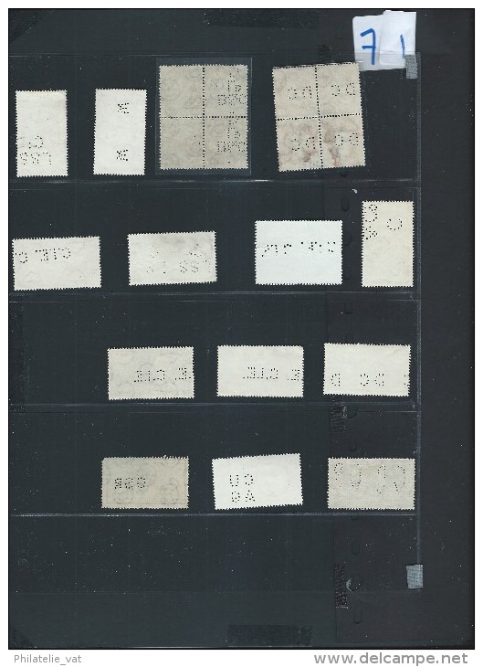 IRLANDE - Perforés - Détaillons Importante Collection Du Monde - A Bien étudier - Pour Spécialistes - Lot 7181 - Verzamelingen & Reeksen